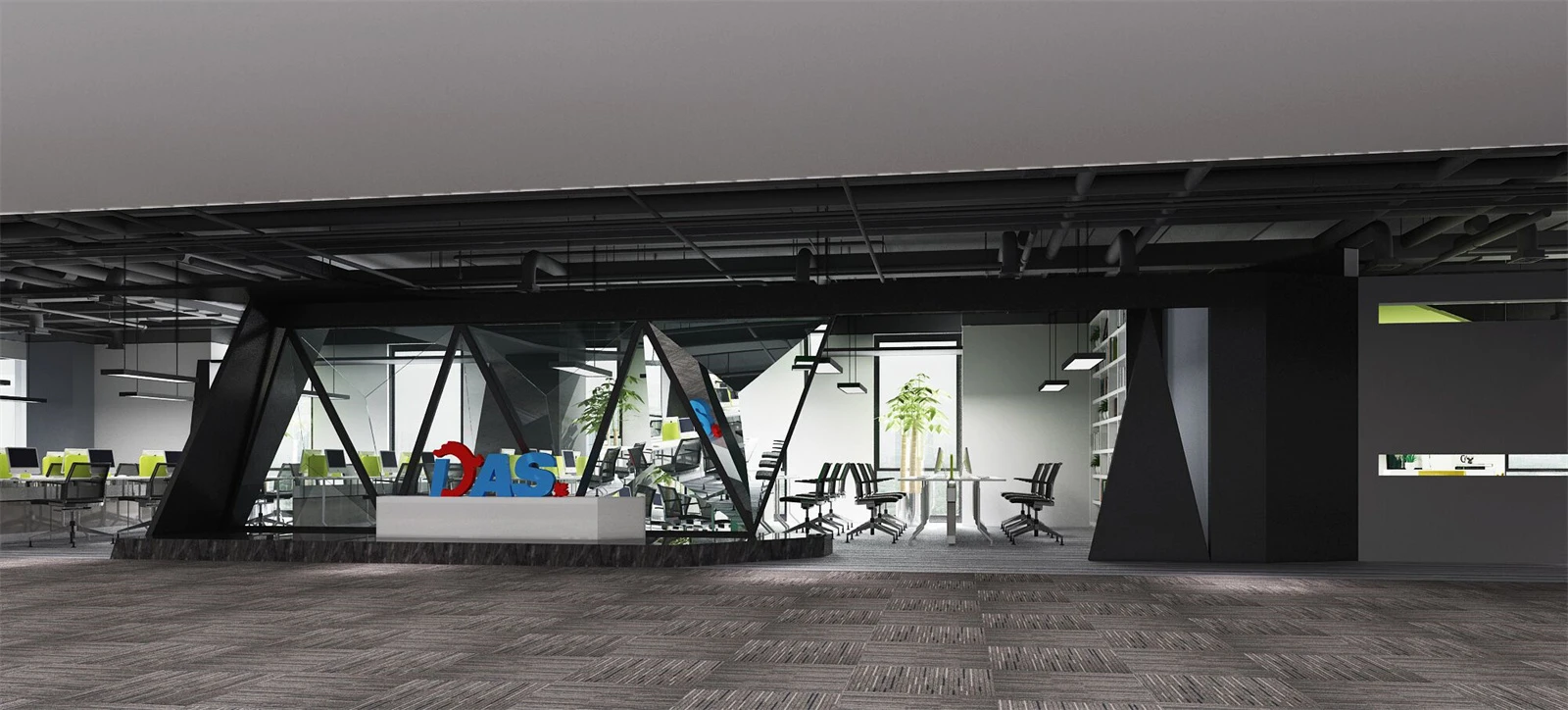 Office overview of DAS paper cup machine